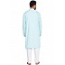 Designer kurta with Mandarin collar- Sky Blue Designer kurta with Mandarin collar- Sky Blue